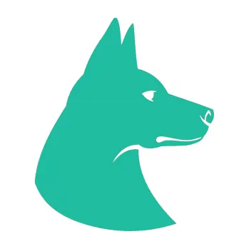 Polep vozidla Pes 059 pravá (25 - tyrkysová) SAMOLEPKA NA AUTO, NÁLEPKA, FÓLIE, POLEP, TUNING, VLASTNÍ TEXT, TISK, AUTOSAMOLEPKY.cz, POLEPY, OBRÁZEK, LOGO, 3D STICKERS