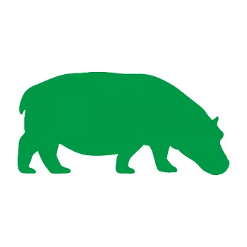 Samolepící dekorace Hroch 001 pravá (12 - zelená) SAMOLEPKA NA AUTO, NÁLEPKA, FÓLIE, POLEP, TUNING, VLASTNÍ TEXT, TISK, AUTOSAMOLEPKY.cz, POLEPY, OBRÁZEK, LOGO, 3D STICKERS