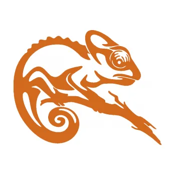 Samolepící dekorace Chameleon 001 pravá (26 - oříšková) SAMOLEPKA NA AUTO, NÁLEPKA, FÓLIE, POLEP, TUNING, VLASTNÍ TEXT, TISK, AUTOSAMOLEPKY.cz, POLEPY, OBRÁZEK, LOGO, 3D STICKERS