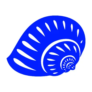 Samolepící dekorace Mušle 004 levá ulita (19 - modrá dynamic) SAMOLEPKA NA AUTO, NÁLEPKA, FÓLIE, POLEP, TUNING, VLASTNÍ TEXT, TISK, AUTOSAMOLEPKY.cz, POLEPY, OBRÁZEK, LOGO, 3D STICKERS