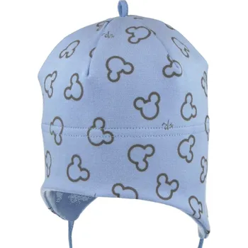 Kojenecká čepice RDX Kojenecká zavazovací čepice Miky Sv. modrá Vel. 00