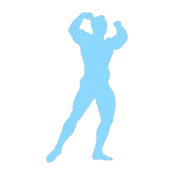 Polep vozidla Kulturista 010 pravá (03 - světle modrá) SAMOLEPKA NA AUTO, NÁLEPKA, FÓLIE, POLEP, TUNING, VLASTNÍ TEXT, TISK, AUTOSAMOLEPKY.cz, POLEPY, OBRÁZEK, LOGO, 3D STICKERS