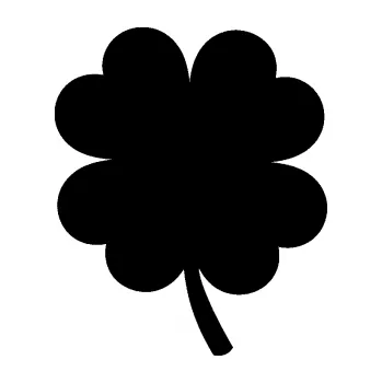 Samolepící dekorace SAMOLEPKA Čtyřlístek 002 levá (01 - černá) NA AUTO, NÁLEPKA, FÓLIE, POLEP, TUNING, VLASTNÍ TEXT, TISK, AUTOSAMOLEPKY.cz, POLEPY, OBRÁZEK, LOGO, SAMOLEPKY