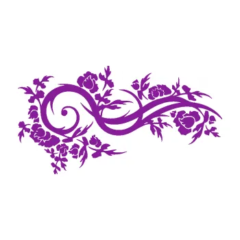 Samolepící dekorace Květina dekor 013 pravá (14 - fialová) SAMOLEPKA NA AUTO, NÁLEPKA, FÓLIE, POLEP, TUNING, VLASTNÍ TEXT, TISK, AUTOSAMOLEPKY.cz, POLEPY, OBRÁZEK, LOGO, 3D STICKERS