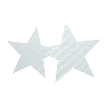 Samolepící dekorace SAMOLEPKA Hvězdy 002 pravá spojené (51 - 3D karbon bílý) NA AUTO, NÁLEPKA, FÓLIE, POLEP, TUNING, VLASTNÍ TEXT, TISK, AUTOSAMOLEPKY.cz, POLEPY, OBRÁZEK, LOGO, SAMOLEPKY