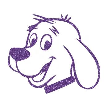 Polep vozidla SAMOLEPKA Pes 051 levá (87 - Ultra Metalic fialová) NA AUTO, NÁLEPKA, FÓLIE, POLEP, TUNING, VLASTNÍ TEXT, TISK, AUTOSAMOLEPKY.cz, POLEPY, OBRÁZEK, LOGO, SAMOLEPKY