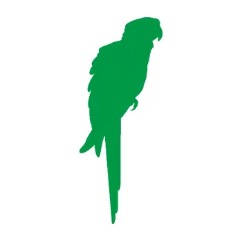 Samolepící dekorace SAMOLEPKA Papoušek 001 pravá (12 - zelená) NA AUTO, NÁLEPKA, FÓLIE, POLEP, TUNING, VLASTNÍ TEXT, TISK, AUTOSAMOLEPKY.cz, POLEPY, OBRÁZEK, LOGO, SAMOLEPKY