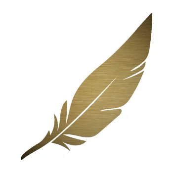 Samolepící dekorace SAMOLEPKA Peříčko 004 pravá (64 - škrábaný kov zlatý) NA AUTO, NÁLEPKA, FÓLIE, POLEP, TUNING, VLASTNÍ TEXT, TISK, AUTOSAMOLEPKY.cz, POLEPY, OBRÁZEK, LOGO, SAMOLEPKY