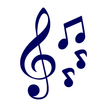 Samolepící dekorace SAMOLEPKA Music noty a houslový klíč 002 (23 - tmavě modrá) NA AUTO, NÁLEPKA, FÓLIE, POLEP, TUNING, VLASTNÍ TEXT, TISK, AUTOSAMOLEPKY.cz, POLEPY, OBRÁZEK, LOGO, SAMOLEPKY
