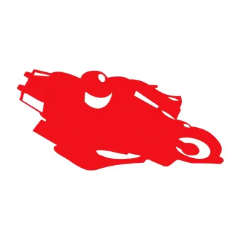 Samolepící dekorace SAMOLEPKA Motorka 007 pravá silniční motorky (10 - červená) NA AUTO, NÁLEPKA, FÓLIE, POLEP, TUNING, VLASTNÍ TEXT, TISK, AUTOSAMOLEPKY.cz, POLEPY, OBRÁZEK, LOGO, SAMOLEPKY