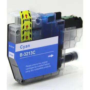 Kompatibilní inkoust s Brother LC-3213C / LC3211C, azurový
