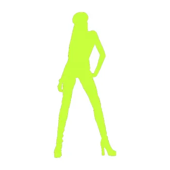 Polep vozidla Erotická žena 022 levá (27 - limetová) SAMOLEPKA NA AUTO, NÁLEPKA, FÓLIE, POLEP, TUNING, VLASTNÍ TEXT, TISK, AUTOSAMOLEPKY.cz, POLEPY, OBRÁZEK, LOGO, 3D STICKERS