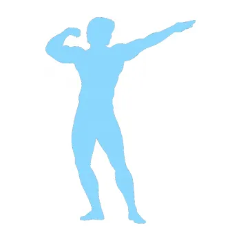 Polep vozidla Kulturista 006 pravá (03 - světle modrá) SAMOLEPKA NA AUTO, NÁLEPKA, FÓLIE, POLEP, TUNING, VLASTNÍ TEXT, TISK, AUTOSAMOLEPKY.cz, POLEPY, OBRÁZEK, LOGO, 3D STICKERS