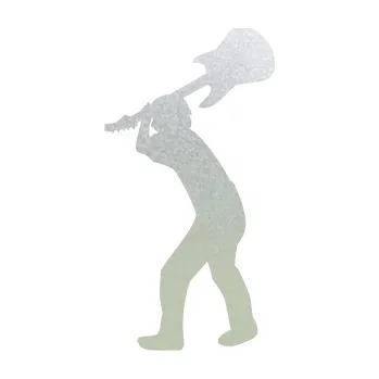 Samolepicí dekorace na vozidlo Music 004 levá rocker kytarista (60 - pískované sklo) SAMOLEPKA NA AUTO, NÁLEPKA, FÓLIE, POLEP, TUNING, VLASTNÍ TEXT, TISK, AUTOSAMOLEPKY.cz, POLEPY, OBRÁZEK, LOGO, 3D STICKERS