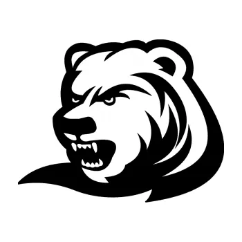 Samolepící dekorace Medvěd 001 levá (01 - černá) SAMOLEPKA NA AUTO, NÁLEPKA, FÓLIE, POLEP, TUNING, VLASTNÍ TEXT, TISK, AUTOSAMOLEPKY.cz, POLEPY, OBRÁZEK, LOGO, 3D STICKERS