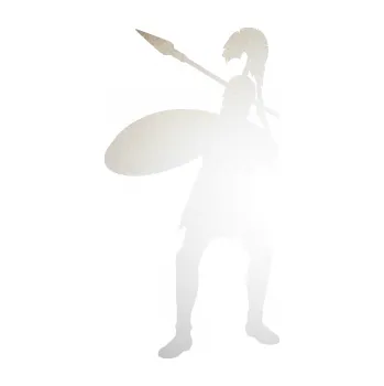 Polep vozidla SAMOLEPKA Římský voják levá (82 - odrazková reflexní bílá) NA AUTO, NÁLEPKA, FÓLIE, POLEP, TUNING, VLASTNÍ TEXT, TISK, AUTOSAMOLEPKY.cz, POLEPY, OBRÁZEK, LOGO, SAMOLEPKY