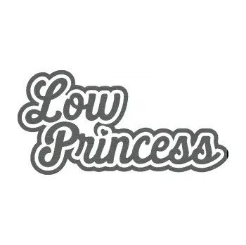 Polep vozidla SAMOLEPKA Low princess nápis (62 - škrábaný titan) NA AUTO, NÁLEPKA, FÓLIE, POLEP, TUNING, VLASTNÍ TEXT, TISK, AUTOSAMOLEPKY.cz, POLEPY, OBRÁZEK, LOGO, SAMOLEPKY