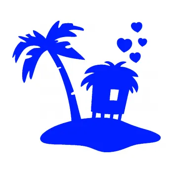 Samolepící dekorace Ostrov 001 levá (19 - modrá dynamic) SAMOLEPKA NA AUTO, NÁLEPKA, FÓLIE, POLEP, TUNING, VLASTNÍ TEXT, TISK, AUTOSAMOLEPKY.cz, POLEPY, OBRÁZEK, LOGO, 3D STICKERS