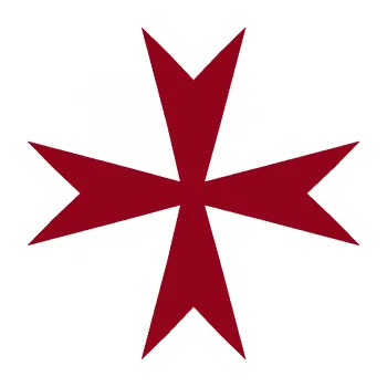 samolepka Maltézský kříž 002 (07 - bordó vínová) SAMOLEPKA NA AUTO, NÁLEPKA, FÓLIE, POLEP, TUNING, VLASTNÍ TEXT, TISK, AUTOSAMOLEPKY.cz, POLEPY, OBRÁZEK, LOGO, 3D STICKERS