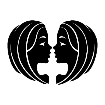 Samolepící dekorace SAMOLEPKA Blíženci 002 (01 - černá) NA AUTO, NÁLEPKA, FÓLIE, POLEP, TUNING, VLASTNÍ TEXT, TISK, AUTOSAMOLEPKY.cz, POLEPY, OBRÁZEK, LOGO, SAMOLEPKY