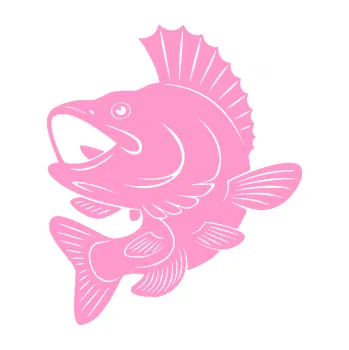 Polep vozidla SAMOLEPKA Ryba 012 levá (24 - světle růžová) NA AUTO, NÁLEPKA, FÓLIE, POLEP, TUNING, VLASTNÍ TEXT, TISK, AUTOSAMOLEPKY.cz, POLEPY, OBRÁZEK, LOGO, SAMOLEPKY