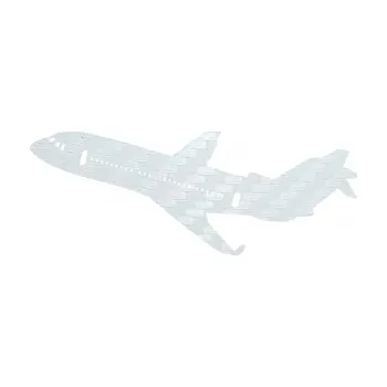 Polep vozidla SAMOLEPKA Letadlo 013 levá (51 - 3D karbon bílý) NA AUTO, NÁLEPKA, FÓLIE, POLEP, TUNING, VLASTNÍ TEXT, TISK, AUTOSAMOLEPKY.cz, POLEPY, OBRÁZEK, LOGO, SAMOLEPKY