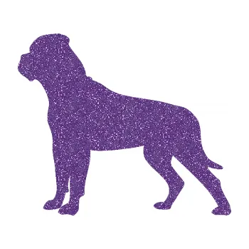 Polep vozidla SAMOLEPKA Pes 150 levá bullmastif (87 - Ultra Metalic fialová) NA AUTO, NÁLEPKA, FÓLIE, POLEP, TUNING, VLASTNÍ TEXT, TISK, AUTOSAMOLEPKY.cz, POLEPY, OBRÁZEK, LOGO, SAMOLEPKY