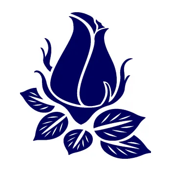 Samolepící dekorace SAMOLEPKA Květina dekor 018 pravá růže (23 - tmavě modrá) NA AUTO, NÁLEPKA, FÓLIE, POLEP, TUNING, VLASTNÍ TEXT, TISK, AUTOSAMOLEPKY.cz, POLEPY, OBRÁZEK, LOGO, SAMOLEPKY