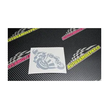 Samolepící dekorace SAMOLEPKA Motorka 040 levá road racing (17 - šedá) NA AUTO, NÁLEPKA, FÓLIE, POLEP, TUNING, VLASTNÍ TEXT, TISK, AUTOSAMOLEPKY.cz, POLEPY, OBRÁZEK, LOGO, SAMOLEPKY