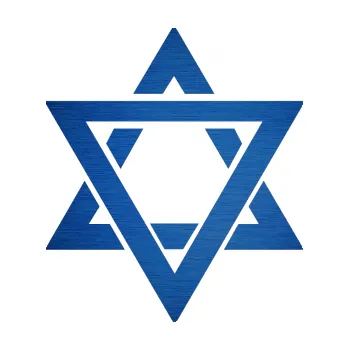 samolepka Hexagram (65 - škrábaný kov modrý) SAMOLEPKA NA AUTO, NÁLEPKA, FÓLIE, POLEP, TUNING, VLASTNÍ TEXT, TISK, AUTOSAMOLEPKY.cz, POLEPY, OBRÁZEK, LOGO, 3D STICKERS