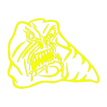 Samolepicí dekorace na vozidlo Červ pravá (70 - Fluorescentní žlutá) SAMOLEPKA NA AUTO, NÁLEPKA, FÓLIE, POLEP, TUNING, VLASTNÍ TEXT, TISK, AUTOSAMOLEPKY.cz, POLEPY, OBRÁZEK, LOGO, 3D STICKERS