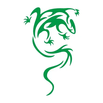 Samolepící dekorace Ještěrka 008 pravá (12 - zelená) SAMOLEPKA NA AUTO, NÁLEPKA, FÓLIE, POLEP, TUNING, VLASTNÍ TEXT, TISK, AUTOSAMOLEPKY.cz, POLEPY, OBRÁZEK, LOGO, 3D STICKERS