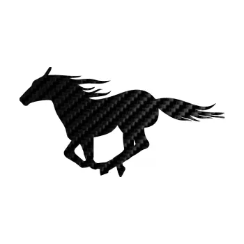 Samolepící dekorace SAMOLEPKA Kůň 029 levá (50 - 3D karbon černý) NA AUTO, NÁLEPKA, FÓLIE, POLEP, TUNING, VLASTNÍ TEXT, TISK, AUTOSAMOLEPKY.cz, POLEPY, OBRÁZEK, LOGO, SAMOLEPKY