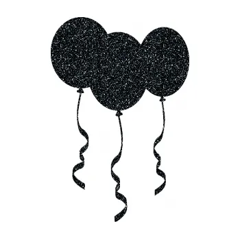 Samolepící dekorace SAMOLEPKA Balonky (85 - Ultra Metalic černá) NA AUTO, NÁLEPKA, FÓLIE, POLEP, TUNING, VLASTNÍ TEXT, TISK, AUTOSAMOLEPKY.cz, POLEPY, OBRÁZEK, LOGO, SAMOLEPKY