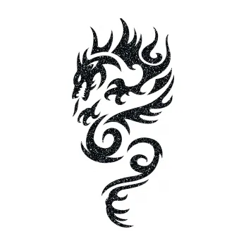 Samolepicí dekorace na vozidlo Dragon 010 levá (85 - Ultra Metalic černá) SAMOLEPKA NA AUTO, NÁLEPKA, FÓLIE, POLEP, TUNING, VLASTNÍ TEXT, TISK, AUTOSAMOLEPKY.cz, POLEPY, OBRÁZEK, LOGO, 3D STICKERS