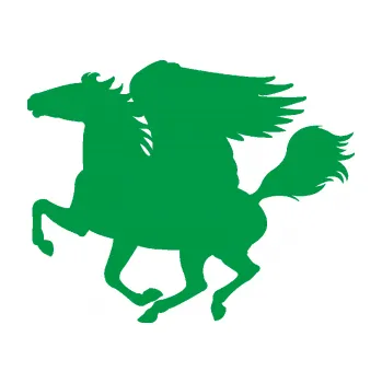 Samolepící dekorace SAMOLEPKA Pegas 001 levá okřídlený kůň (12 - zelená) NA AUTO, NÁLEPKA, FÓLIE, POLEP, TUNING, VLASTNÍ TEXT, TISK, AUTOSAMOLEPKY.cz, POLEPY, OBRÁZEK, LOGO, SAMOLEPKY