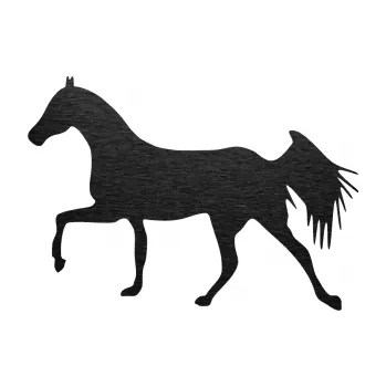 Samolepící dekorace SAMOLEPKA Kůň 001 levá (63 - škrábaný kov černý) NA AUTO, NÁLEPKA, FÓLIE, POLEP, TUNING, VLASTNÍ TEXT, TISK, AUTOSAMOLEPKY.cz, POLEPY, OBRÁZEK, LOGO, SAMOLEPKY