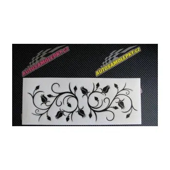 Samolepící dekorace SAMOLEPKA Květina dekor 010 pravá růžičky (10 - červená) NA AUTO, NÁLEPKA, FÓLIE, POLEP, TUNING, VLASTNÍ TEXT, TISK, AUTOSAMOLEPKY.cz, POLEPY, OBRÁZEK, LOGO, SAMOLEPKY