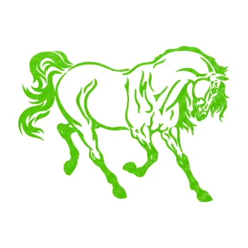 Samolepící dekorace SAMOLEPKA Kůň 048 pravá (58 - 3D karbon zelený kawasaki) NA AUTO, NÁLEPKA, FÓLIE, POLEP, TUNING, VLASTNÍ TEXT, TISK, AUTOSAMOLEPKY.cz, POLEPY, OBRÁZEK, LOGO, SAMOLEPKY