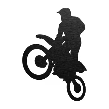 Samolepící dekorace SAMOLEPKA Motorka 035 levá motokros (63 - škrábaný kov černý) NA AUTO, NÁLEPKA, FÓLIE, POLEP, TUNING, VLASTNÍ TEXT, TISK, AUTOSAMOLEPKY.cz, POLEPY, OBRÁZEK, LOGO, SAMOLEPKY