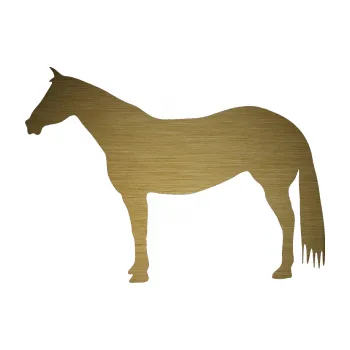 Samolepící dekorace Kůň 007 levá (64 - škrábaný kov zlatý) SAMOLEPKA NA AUTO, NÁLEPKA, FÓLIE, POLEP, TUNING, VLASTNÍ TEXT, TISK, AUTOSAMOLEPKY.cz, POLEPY, OBRÁZEK, LOGO, 3D STICKERS