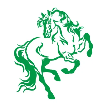 Samolepící dekorace Kůň 049 pravá (12 - zelená) SAMOLEPKA NA AUTO, NÁLEPKA, FÓLIE, POLEP, TUNING, VLASTNÍ TEXT, TISK, AUTOSAMOLEPKY.cz, POLEPY, OBRÁZEK, LOGO, 3D STICKERS