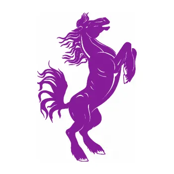 Samolepící dekorace Kůň 045 pravá (14 - fialová) SAMOLEPKA NA AUTO, NÁLEPKA, FÓLIE, POLEP, TUNING, VLASTNÍ TEXT, TISK, AUTOSAMOLEPKY.cz, POLEPY, OBRÁZEK, LOGO, 3D STICKERS
