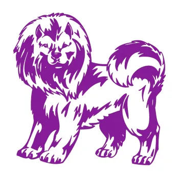 samolepka Pes 029 levá (14 - fialová) SAMOLEPKA NA AUTO, NÁLEPKA, FÓLIE, POLEP, TUNING, VLASTNÍ TEXT, TISK, AUTOSAMOLEPKY.cz, POLEPY, OBRÁZEK, LOGO, 3D STICKERS