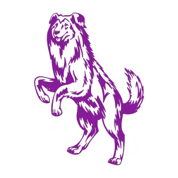 Polep vozidla SAMOLEPKA Pes 045 levá kolie (14 - fialová) NA AUTO, NÁLEPKA, FÓLIE, POLEP, TUNING, VLASTNÍ TEXT, TISK, AUTOSAMOLEPKY.cz, POLEPY, OBRÁZEK, LOGO, SAMOLEPKY