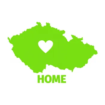 Samolepící dekorace Mapa České republiky 004 home (04 - zelená kawasaki) SAMOLEPKA NA AUTO, NÁLEPKA, FÓLIE, POLEP, TUNING, VLASTNÍ TEXT, TISK, AUTOSAMOLEPKY.cz, POLEPY, OBRÁZEK, LOGO, 3D STICKERS