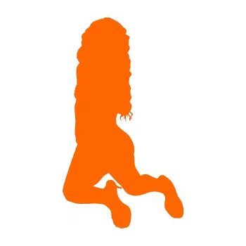 Polep vozidla Erotická žena 038 levá (73 - Fluorescentní oranžová) SAMOLEPKA NA AUTO, NÁLEPKA, FÓLIE, POLEP, TUNING, VLASTNÍ TEXT, TISK, AUTOSAMOLEPKY.cz, POLEPY, OBRÁZEK, LOGO, 3D STICKERS