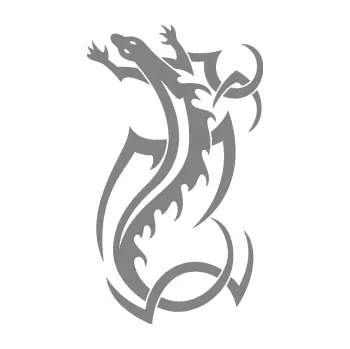 Samolepící dekorace SAMOLEPKA Ještěrka 006 levá (17 - šedá) NA AUTO, NÁLEPKA, FÓLIE, POLEP, TUNING, VLASTNÍ TEXT, TISK, AUTOSAMOLEPKY.cz, POLEPY, OBRÁZEK, LOGO, SAMOLEPKY