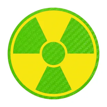 samolepka Radioactive barevný (58 - 3D karbon zelený kawasaki) SAMOLEPKA NA AUTO, NÁLEPKA, FÓLIE, POLEP, TUNING, VLASTNÍ TEXT, TISK, AUTOSAMOLEPKY.cz, POLEPY, OBRÁZEK, LOGO, 3D STICKERS