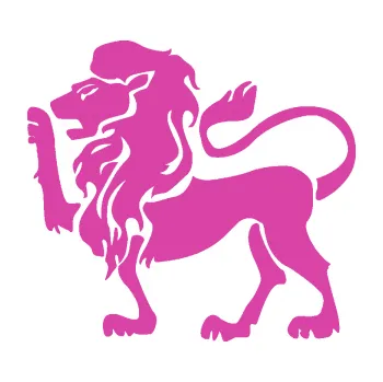 Samolepící dekorace SAMOLEPKA Lev zvěrokruh 005 levá (16 - růžová) NA AUTO, NÁLEPKA, FÓLIE, POLEP, TUNING, VLASTNÍ TEXT, TISK, AUTOSAMOLEPKY.cz, POLEPY, OBRÁZEK, LOGO, SAMOLEPKY